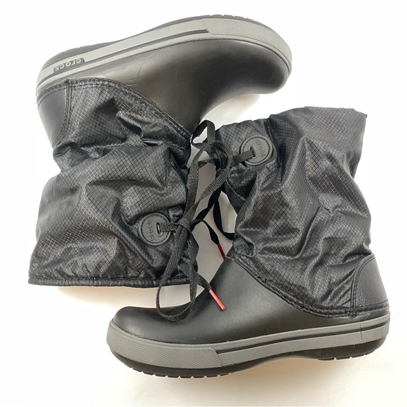 Crocs Women's Crocband Lace Boot SZ 7 Color Dark Brown. - Picture 9 of 13